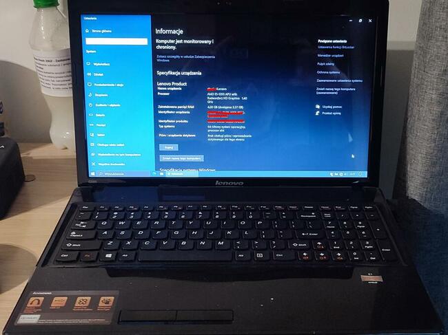 Laptop Lenovo G585 15,6 AMD E1-1200,4 GB/500 GB