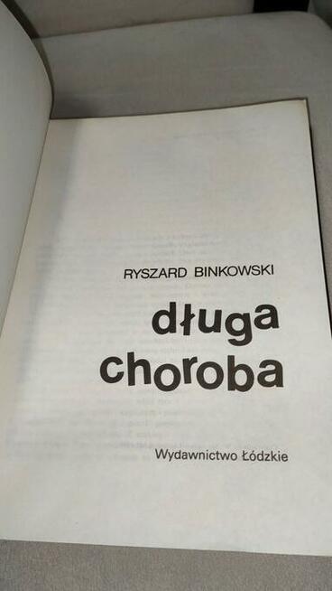 „Długa choroba” Ryszard Binkowski + GRATIS książka