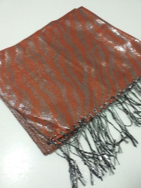 Szal turecki w kolorze cegły, do sprzedania