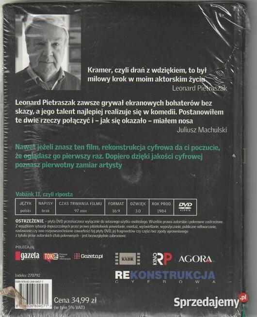 Film Vabank II, czyli riposta płyta DVD