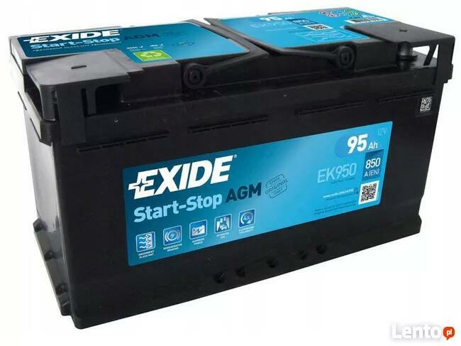 Akumulator 95Ah 850A EXIDE AGM START&STOP EK950