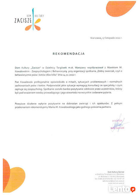 Zoopsycholog / Behawiorysta | Pies / Kot | Promocja!