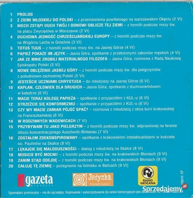 Słowo Papieża CD I Pielgrzymka do Polski 1979