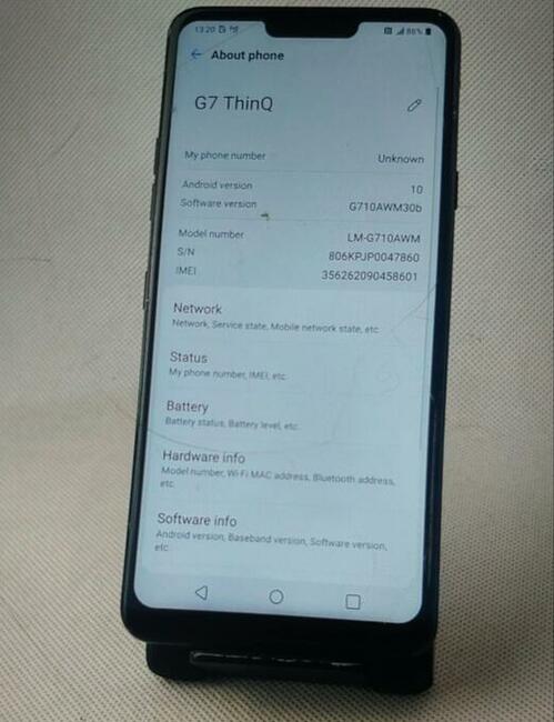 Telefon LG G7 THINQ 6GB / 64 GB procesor 2.8 GHz 8 rdze
