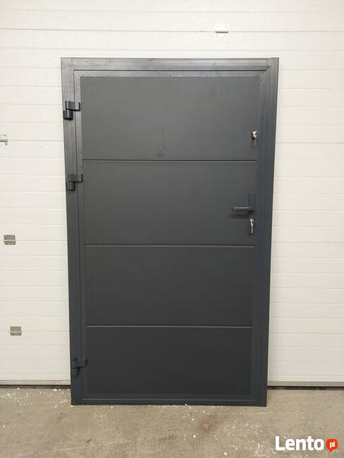 Drzwi techniczne 1000x1990 kolor antracyt ( RAL 7016 )