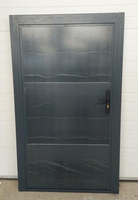 Drzwi techniczne 1000x1990 kolor antracyt ( RAL 7016 )