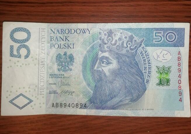 50zł ciekawe numery radar