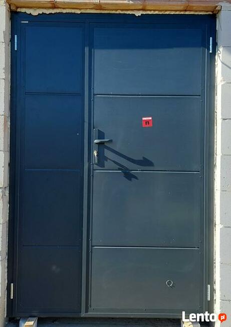 Drzwi techniczne 1000x1990 kolor antracyt ( RAL 7016 )