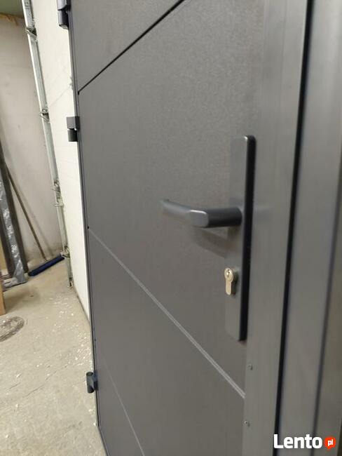 Drzwi techniczne 1000x1990 kolor antracyt ( RAL 7016 )