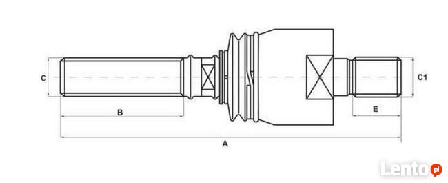Przegub osiowy 04388153 , 028173 , 6005009895