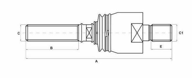 Przegub osiowy do Merlo