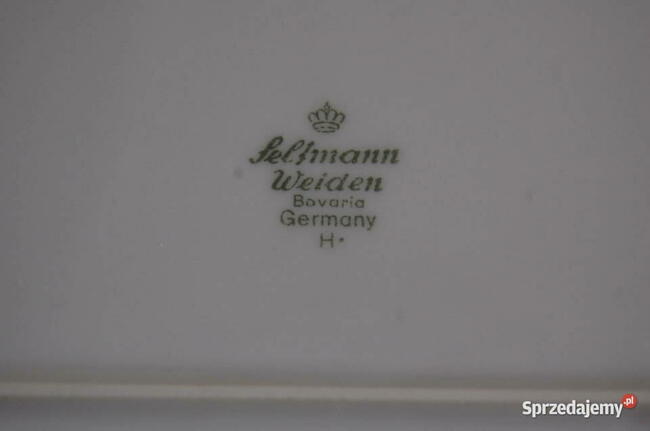 Porcelanowe kieliszki na jajka, półmisek, Seltmann Bavaria.