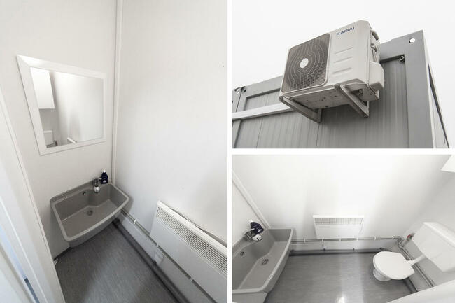 DUŻY Kontener mieszkalny socjalny pawilon biurowy klimatyzac