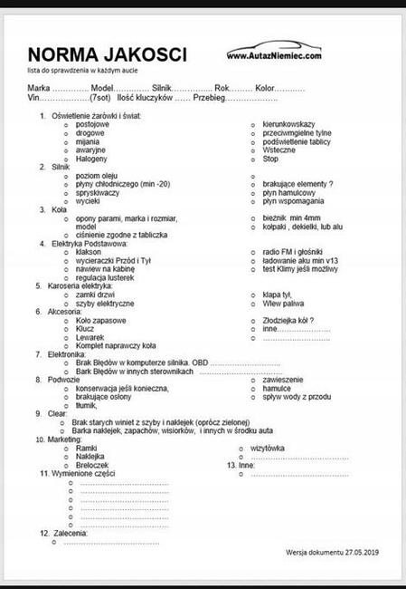 Sprowadzenie samochód z Niemiec na zamówienie