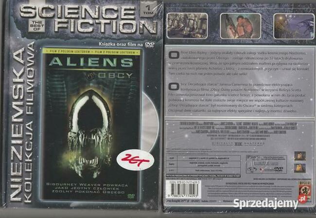 Nieziemska Kolekcja tom 1 Aliens Obcy DVD+ Książka