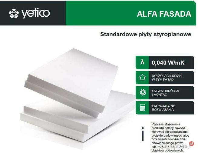 Styropian Yetico Alfa Fasada 0,040 10cm