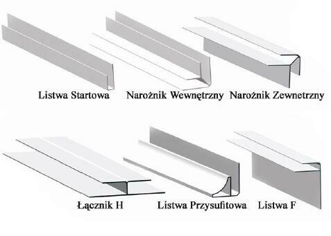 Podbitka PCV złoty dąb, antracyt
