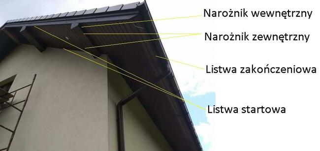 Podbitka PCV złoty dąb, antracyt
