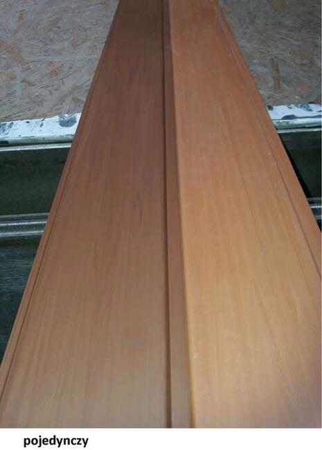 Podbitka PCV złoty dąb, antracyt