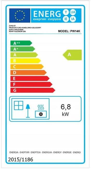 Piec ATLAS 6,8KW Koza Wolnostojący Stalowy Polski Eko2022