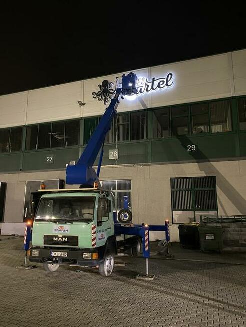 Podnośnik koszowy 35/30/26/25/22/20m Wynajem z operatorem