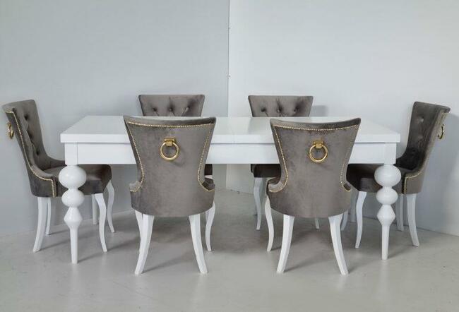 Zestaw stół z krzesłami Meble tapicerowane do jadalni NOWE