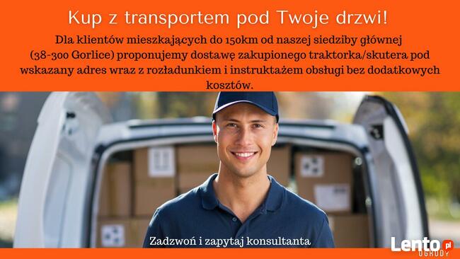 Traktorek ogrodowy Kosiarka OM84/14,5KM Raty Dowóz