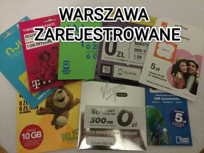 Zarejestrowane Karty Sim Warszawa Odbiór Aktywna karta sim