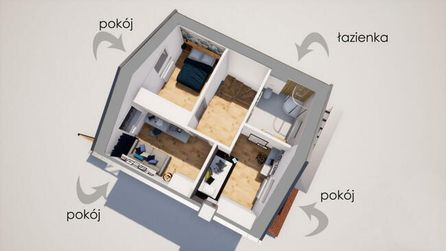 nowe mieszkanie 83m2,z ogródkiem i parkingiem