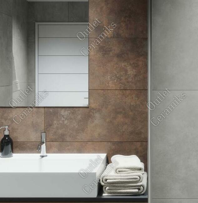 Płytki Apenino rust podłogowe ścienne miedziane 60x60 Cerrad