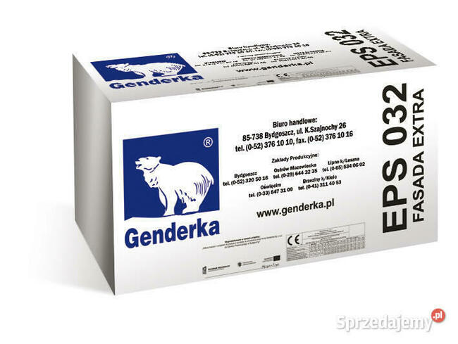 Styropian grafitowy Genderka EPS 032 Fasada Extra 10CM