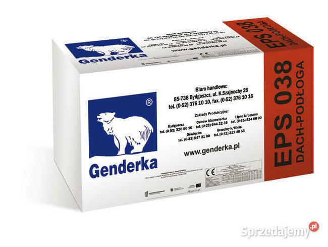 Styropian Genderka eps 80 038 dach podłoga 5CM