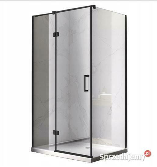 Kabina prysznicowa 120x100 profil czarny