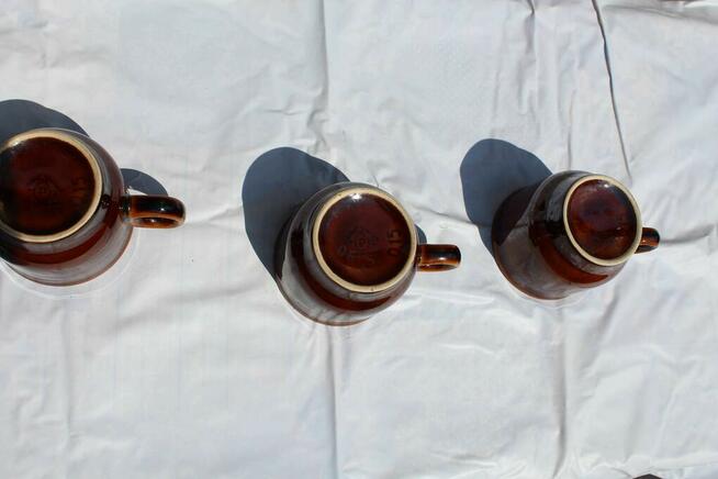 Filiżanki ceramika Pruszków 3 sztuki PRL