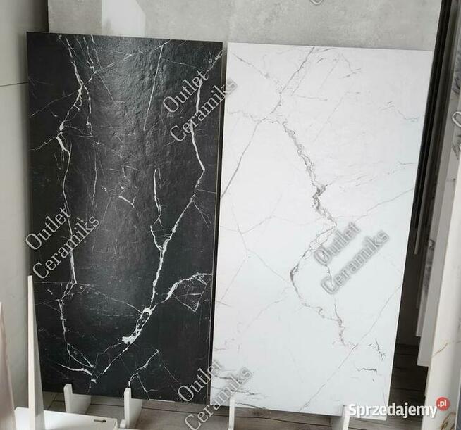 Płytki łazienkowe białe gres120x60 marmur Marmo white Cerrad