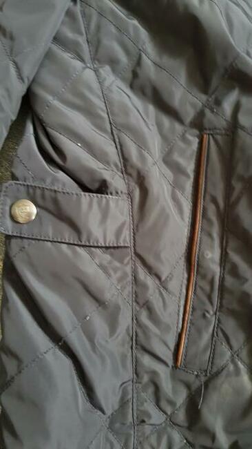 *Massimo Dutti* pikowana kurtka skóra - dwustronna 2w1