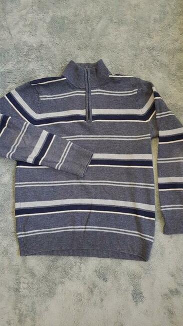 Sweter męski z wzorzystej dzianiny