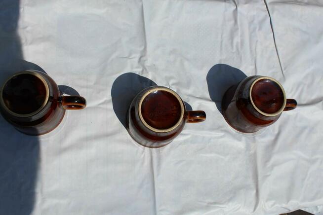 Filiżanki ceramika Pruszków 3 sztuki PRL