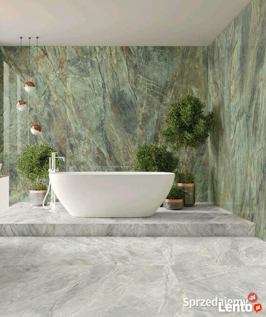 Płytki łazienkowe wielkoformatowe 120x120 Brazilian green
