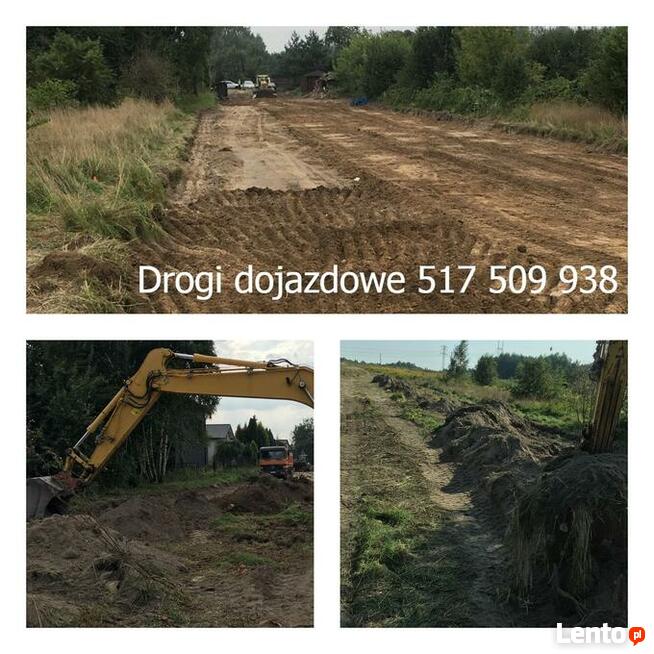 Usługi koparko ładowarką, wykopy, zasypki, drogi dojazdow