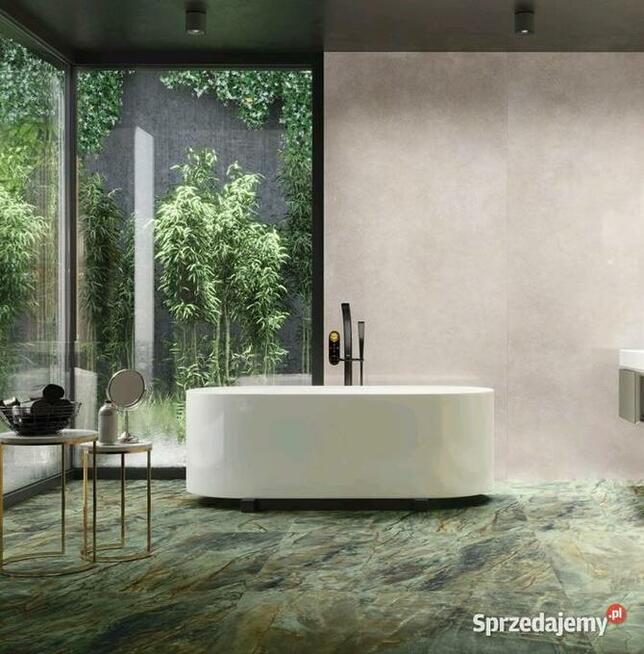Płytki łazienkowe wielkoformatowe 120x120 Brazilian green