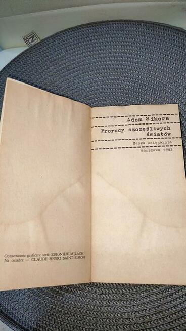 „Prorocy szczęśliwych światów” Adam Sikora + GRATIS książka