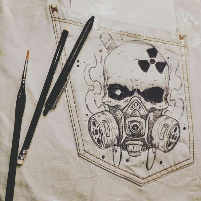 Pomysł na prezent ręcznie malowane kurtki katany jean custom