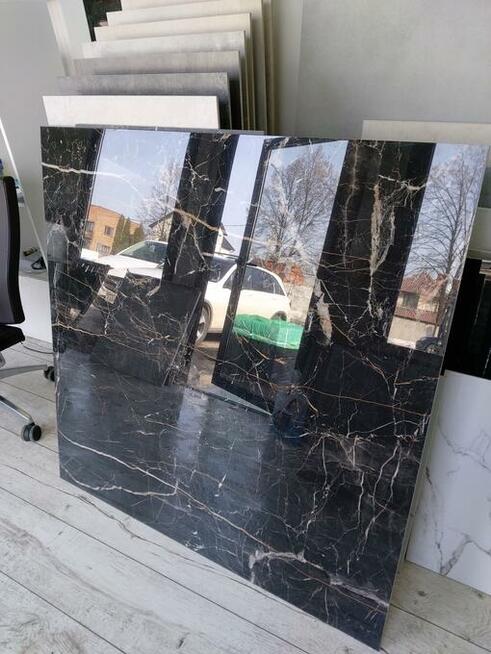 Marquina gold płytki łaziekowe marmur 120x120 Cerrad