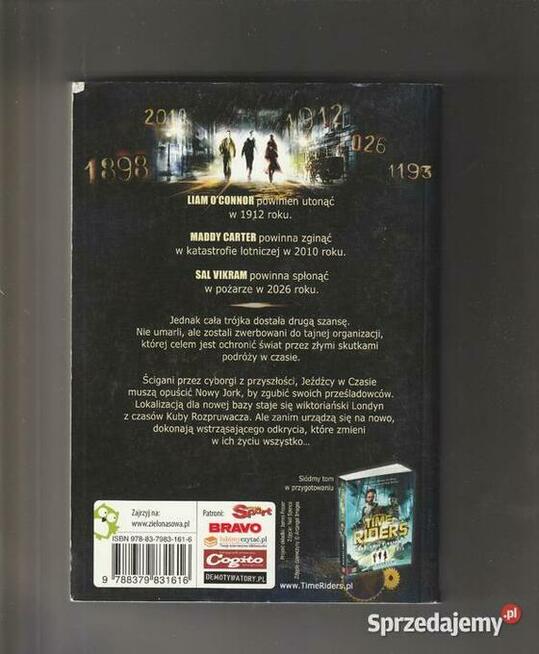 Time Riders Tom 6 Miasto cieni Alex Scarrow