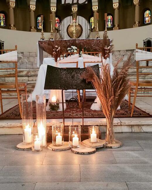 DEKORACJE ŚLUBNE KOŚCIOŁA Hapart-decor