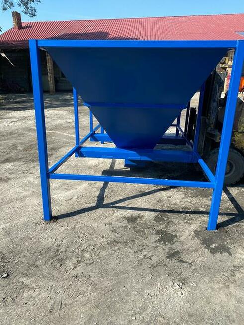 Kosz zasypowy do big bag, bufor, paczkarka 1,9 m3