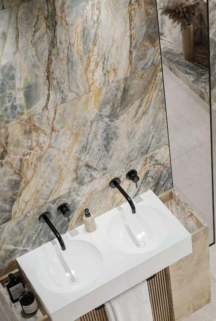 Brazilian amber 120x120 płytki łazienkowe kamień Cerrad