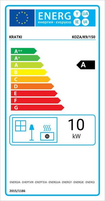 Piec Wolnostojący Żeliwny Kominek Koza k9 10kW