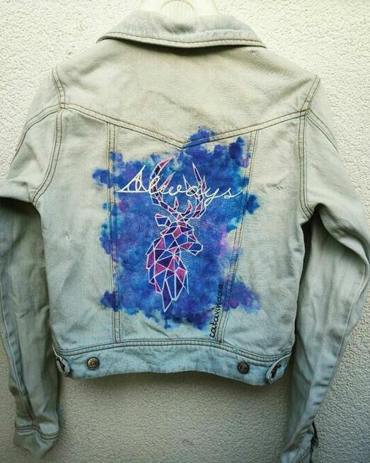 Pomysł na prezent ręcznie malowane kurtki katany jean custom